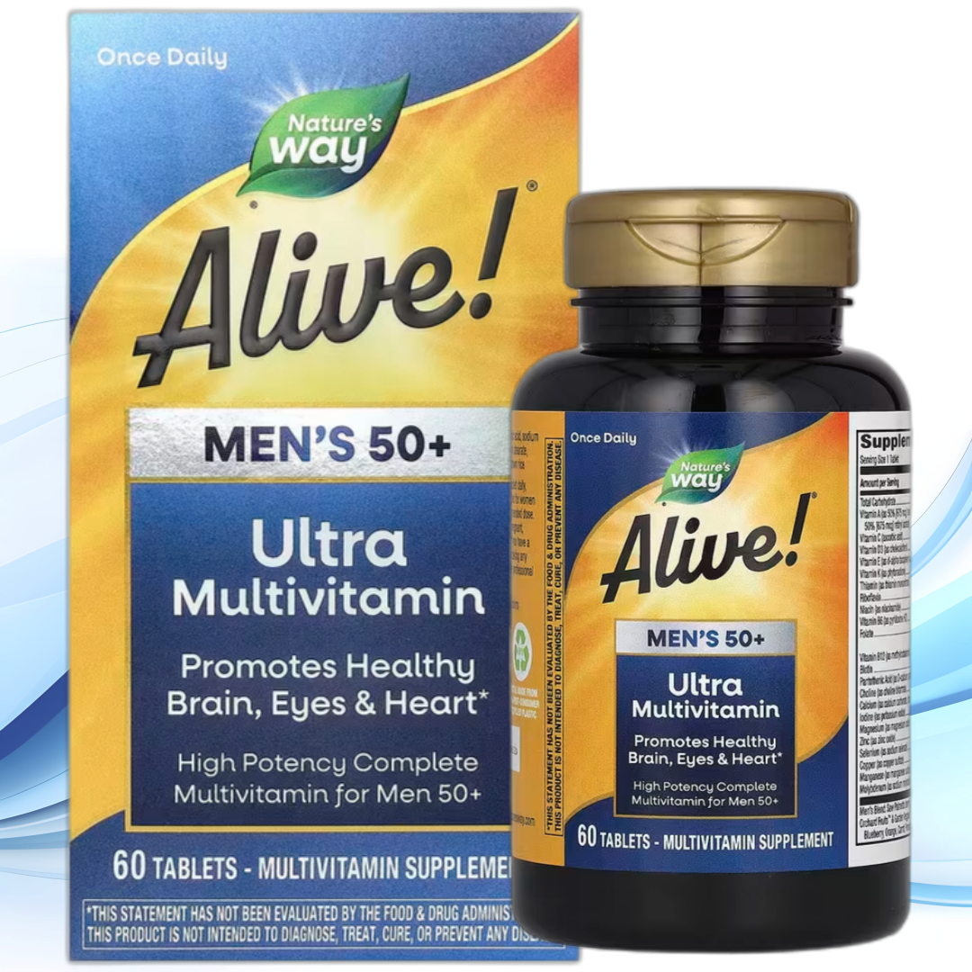 얼라이브 울트라포텐시 맨즈 50+ <b>남성</b> 종합비타민 Alive Ultra Potency