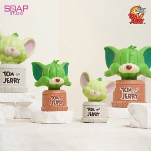 톰과제리 선인장 형상 피규어 디스플레이 원예 식물피규어 22.5cm