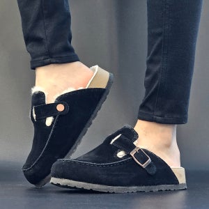 국산 겨울 스웨이드 털 슬리퍼 남성 여성 커플 캠핑 기모 방한신발