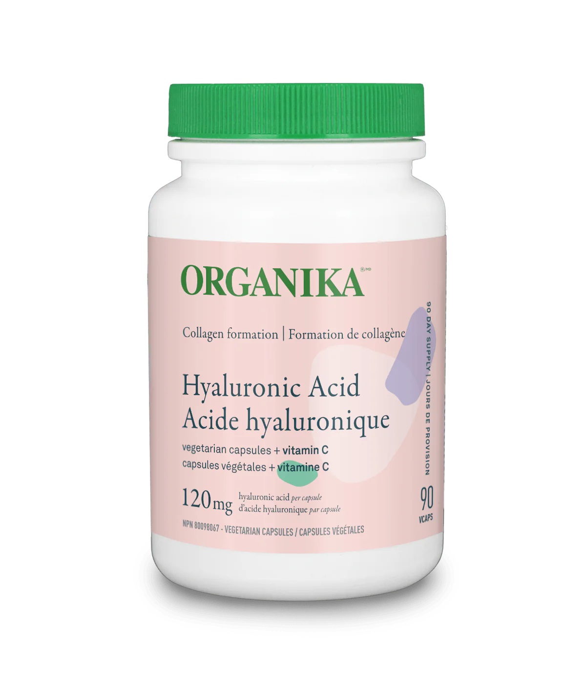 <b>오가니카</b> Hyaluronic Acid 비타민 C 함유 히알루론산 콜라겐 90캡슐