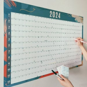 연간 계획표 2024년 한장 달력 포스터 1년 달력 연력
