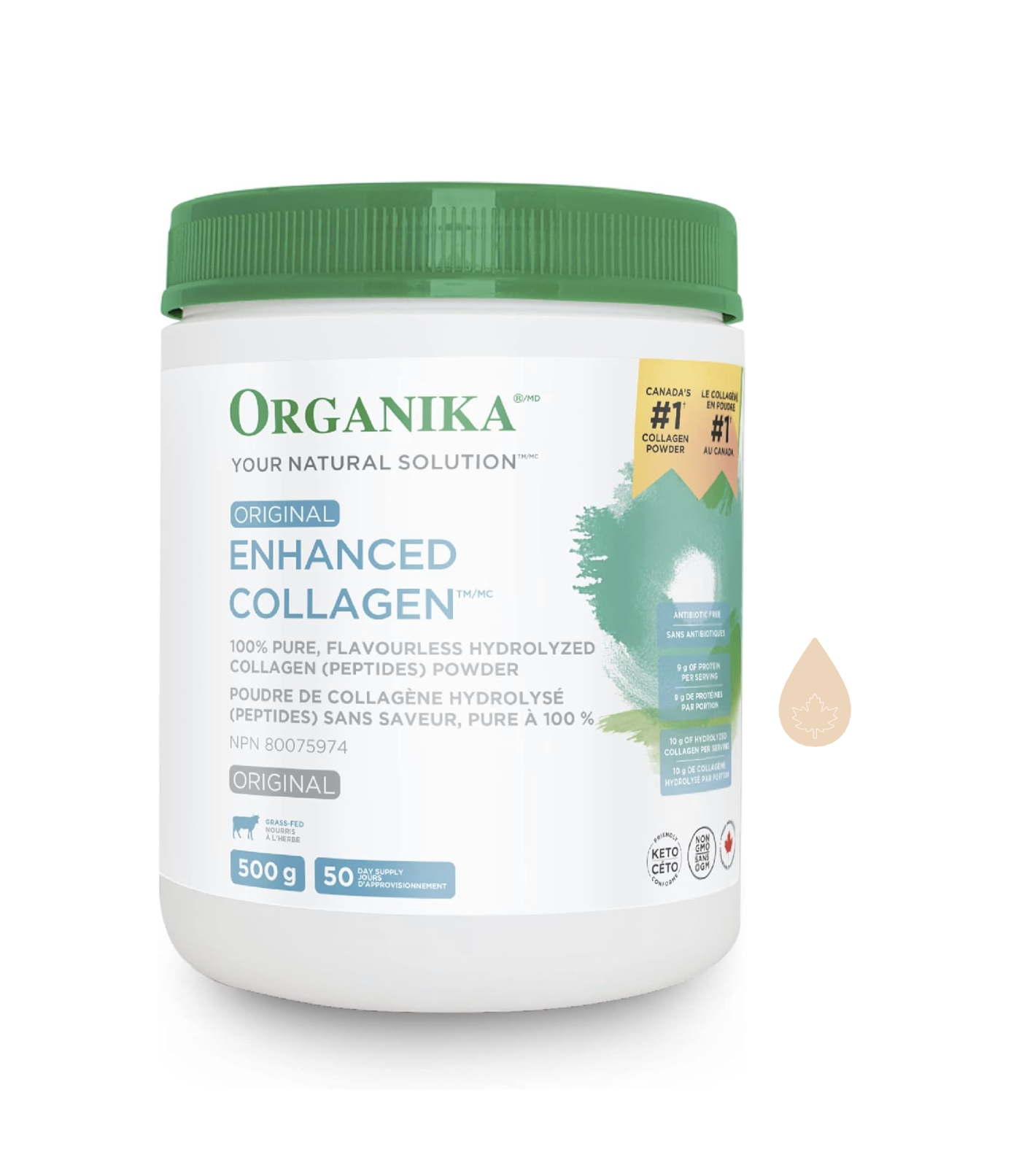 <b>Organika</b> 강화 콜라겐 단백질 파우더 무미/쵸컬릿 500mg