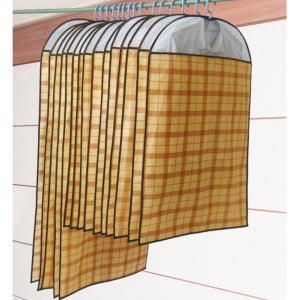 필그림 국산 부직포 옷커버 8종 정장 자켓 코트 패딩 먼지차단 옷정리 체크 125cm, 5개