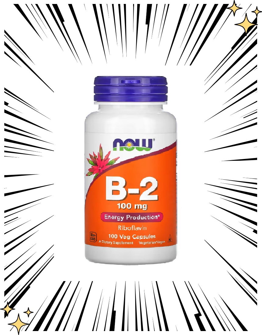 나우푸드 <b>비타민</b>B2 <b>리보플라빈 비타민</b>비투 100 mg 100캡슐