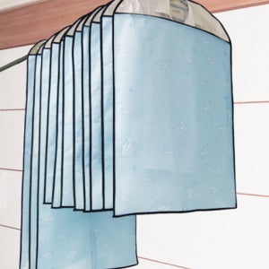 필그림 국산 부직포 옷커버 8종 정장 자켓 코트 패딩 먼지차단 옷정리 비행기 블루 125cm, 5개