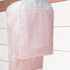 필그림 국산 부직포 옷커버 8종 정장 자켓 코트 패딩 먼지차단 옷정리 비행기 핑크 125cm, 5개