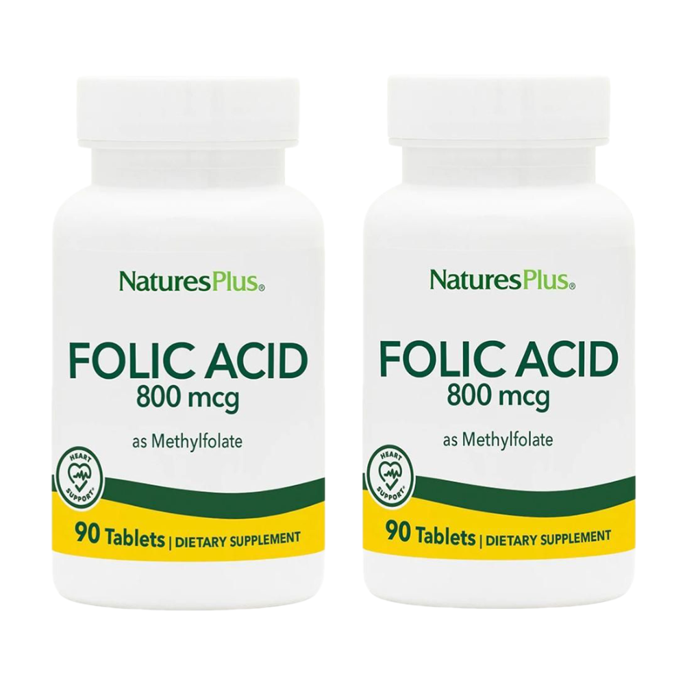 <b>네이처스플러스</b> 엽산 Folic Acid Folate 800mcg 90정 2개