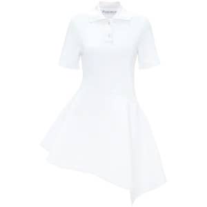 JW 앤더슨 폴로 카라 비대칭 원피스 JD0037PG1479 001