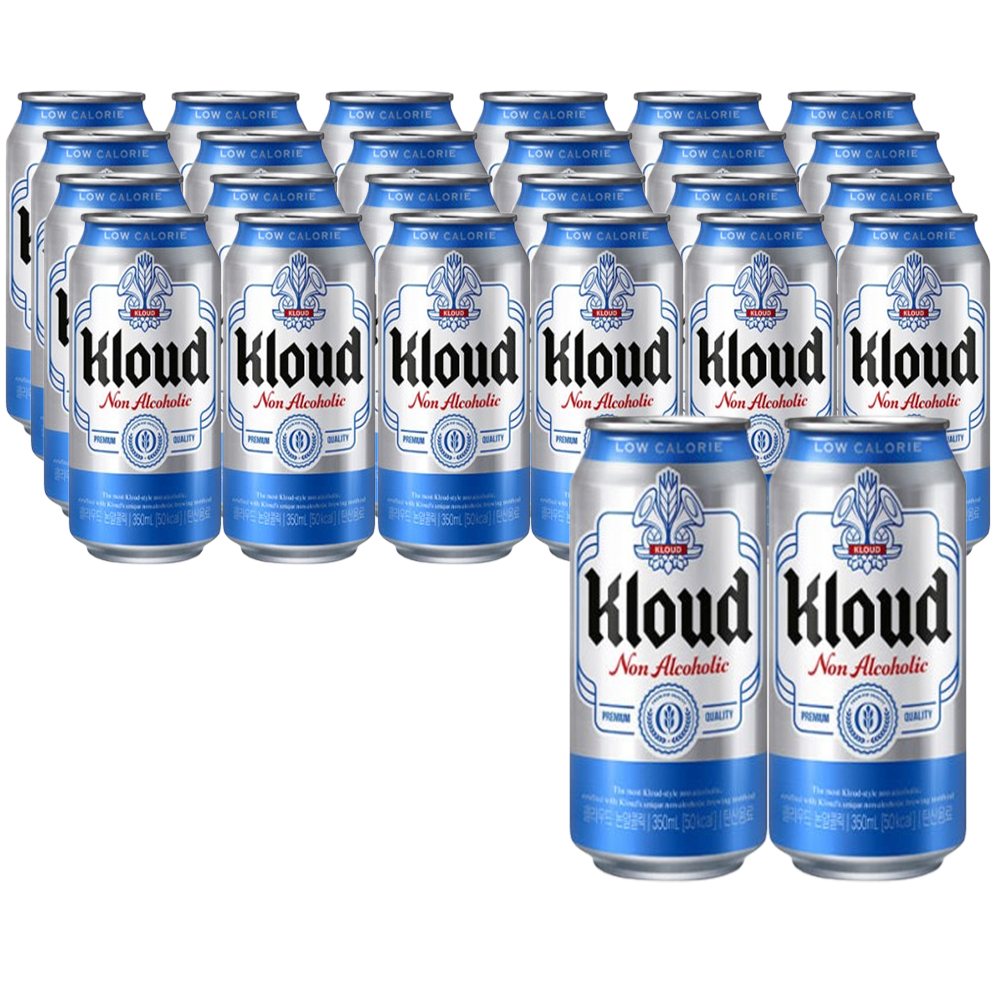 무알콜맥주맛음료 클라우드 논알콜 350mlx24캔 칭따오 하이트제로 제주누보 논알콜맥주