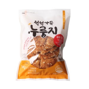 정성가득 누룽지 1kg 2+1 (총 3kg) / 가마솥 쌀누룽지 과자