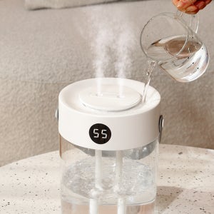 초음파 무드등 듀얼 클린 습도계 가습기 겨울철 습도조절(3L)