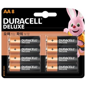 듀라셀 디럭스 알카라인 건전지 AA8