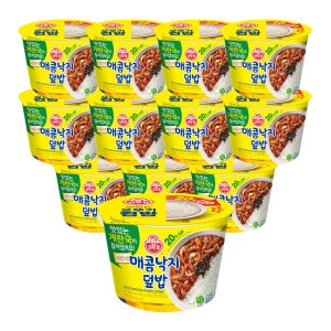 오뚜기 컵밥 매콤낙지덮밥+즉석 계란국 285g 12개