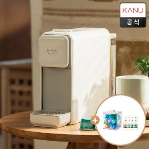 [슈퍼적립] 카누 바리스타 캡슐커피머신 페블 (상자형 캡슐보관함+웰컴키트 증정)