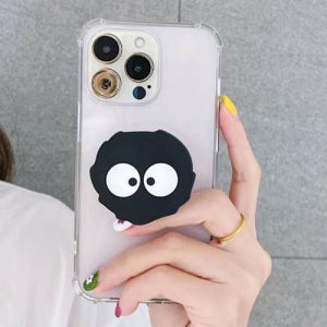 아이폰 11 받침대 연탄 투명 프로 맥스 유니크 작은 핑거 그립 톡홀더 키링 고리 케이스