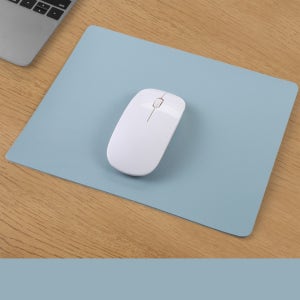 심플 사각 가죽 마우스패드 컴퓨터 노트북 마우스 사각패드 사무실PC 스카이색