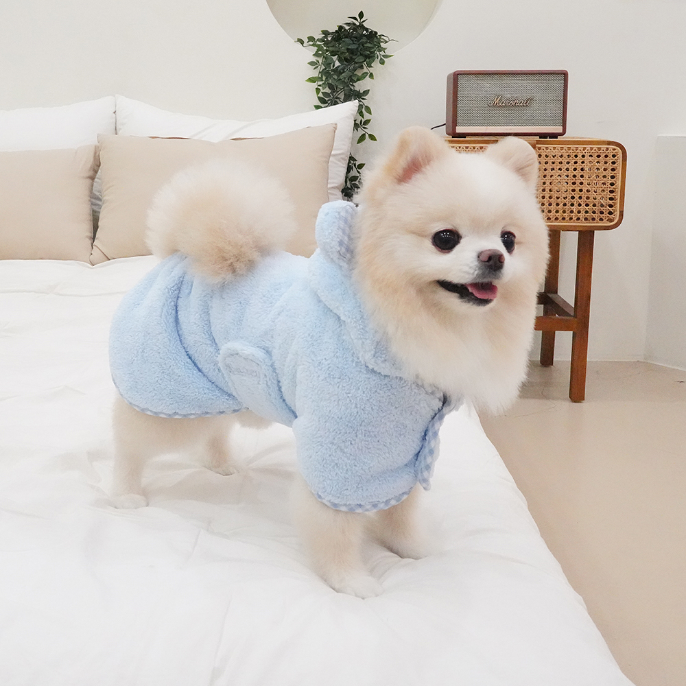 베일리 강아지수건 펫타올 드라이 샤워 가운 애견타월
