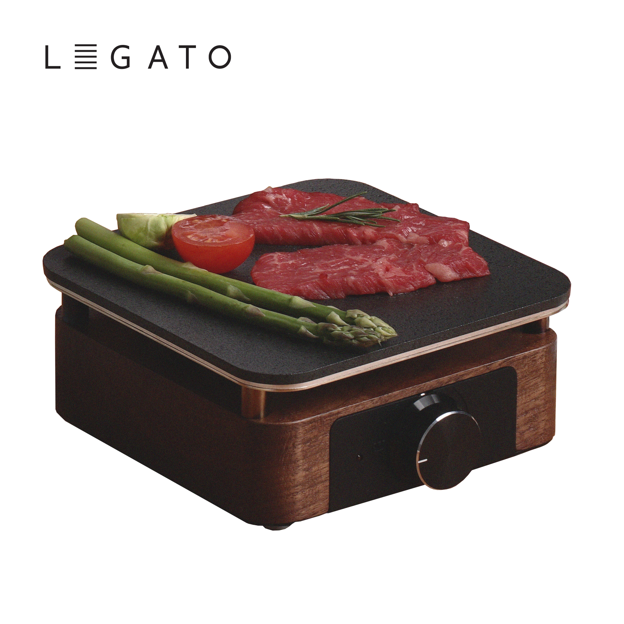 STH 레가토 시그널 원목 미니 전기 그릴 미니멀 캠핑 불판 고기 구이 1인용 화로