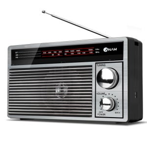 아남 레트로 무선 라디오 ANAM-R1 클래식디자인 FM/AM 라디오 블루투스 5.3 지원