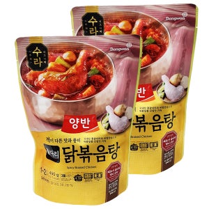 동원 양반 수라 통다리닭볶음탕 490g x 2개