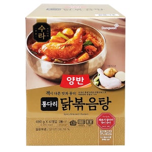 동원 양반 수라 통다리닭볶음탕 490g x 4개