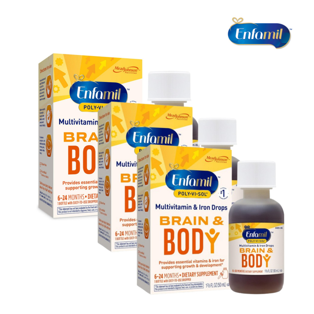 <b>엔파밀</b> 베이비 멀티<b>비타민</b> 철분 액상 브레인 바디 50ml 3개