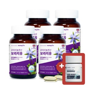 감마리놀렌산 보라지유 비타민D 보라지 오일 90캡슐, 4개