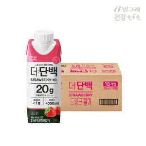 [공식] 신제품 더단백 드링크 딸기 18팩