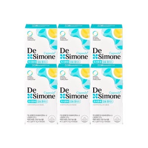 드시모네 캡슐 플러스 (보장균수 1,000억) 60캡슐, 6개