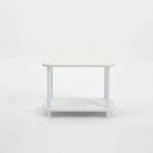 메종드꼼마 베스토선반 팬트리 무타공 수납 거실 선반 600, 2단, 화이트