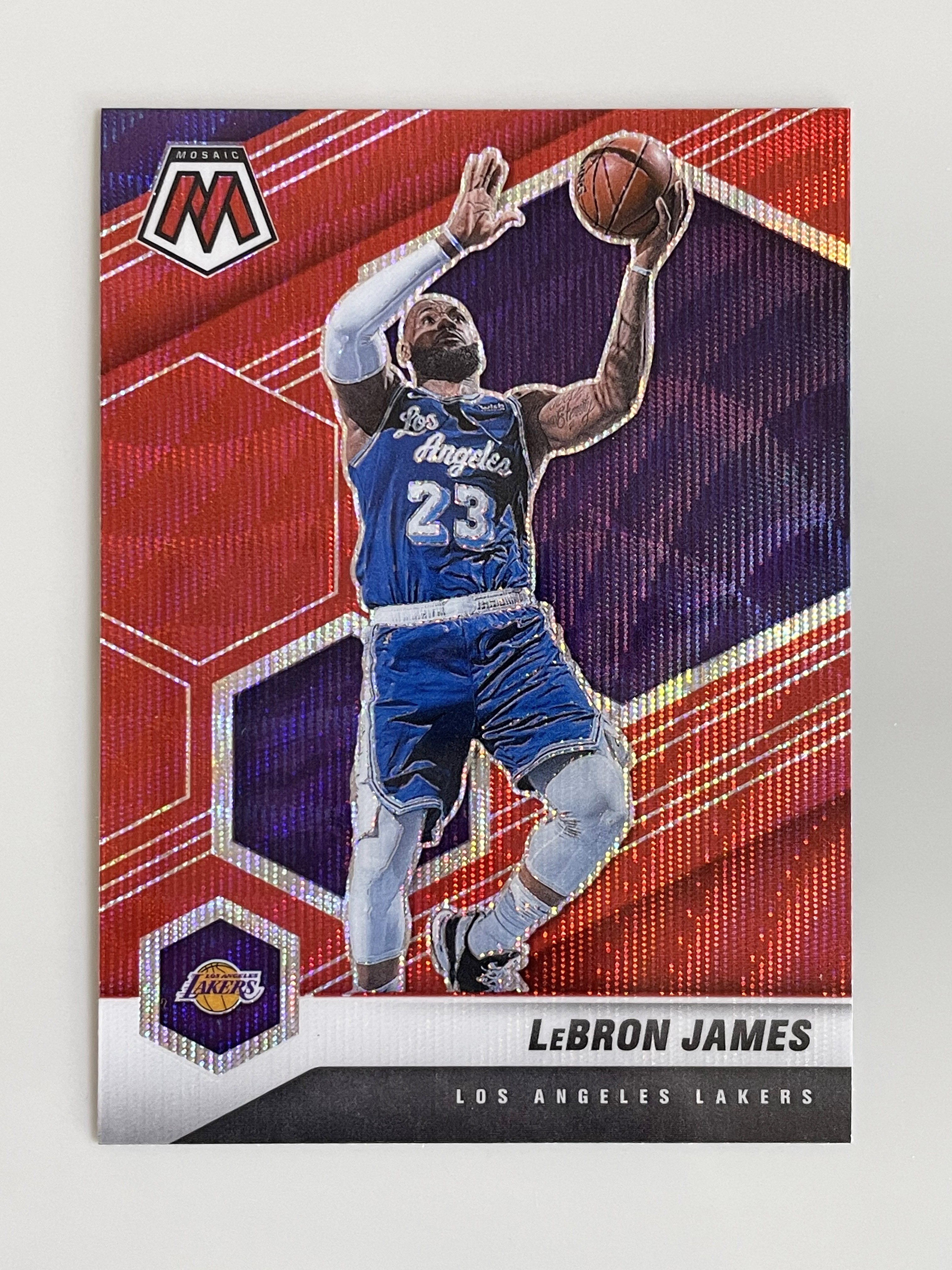 20-21 Panini Mosaic #81 Red Wave Prizm 르브론 제임스