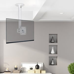 엔산 LC-A1 화이트 천장형 브라켓 32인치 모니터 거치대