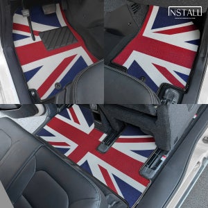 기아 더뉴 레이 인스톨 뉴 코일매트 디자인 카매트 유니언잭 더뉴 레이(가솔린) 1열+2열