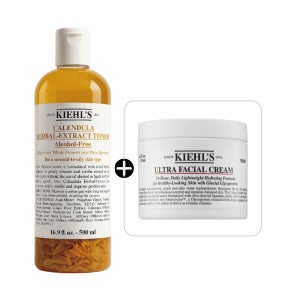 [1+1]키엘 칼렌듈라 허벌 엑스트렉트 토너 500ml+울트라 훼이셜 수분크림 125ml