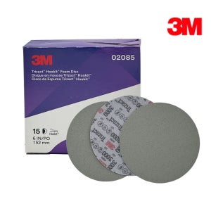 3M 150mm(6인치) 트라이젝 3000방 (PN2085) 수동샌더기 페파 빼빠 고운사포 스폰지 연마지 연마제