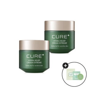 [크림 3종 체험분 증정] [김정문알로에] 큐어 하이드라 릴리프 크림 익스트림 50ml, 2개