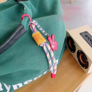 범쓰컴퍼니 핸드폰 고리 꼬임 로프 패션 가방 스트랩 키체인 태그홀더 커플키링