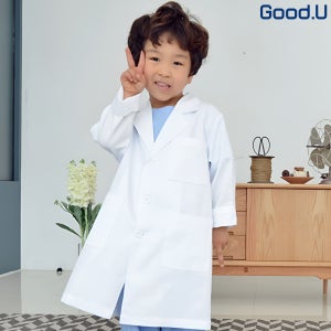 굿유 어린이 의사 아동 실험복 가운 병원 의사 과학자 역할 놀이 직업 체험 가운