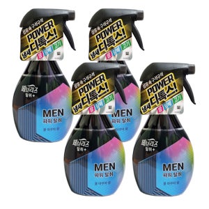 페브리즈 강력탈취 포맨 쿨아쿠아 용기형 370ml X4개