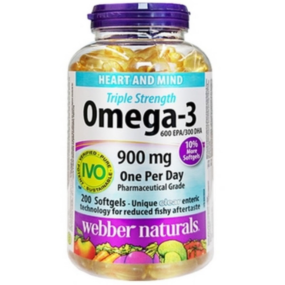 코스트코 <b>오메가</b>3 캐나다 웨버내추럴 3배 강화 <b>OMEGA</b>3 900mg 대용량 200정