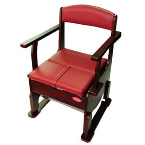 이동변기 BFMB4 고무나무 푹신한 실내 화장실 좌변기 의자 노인용품