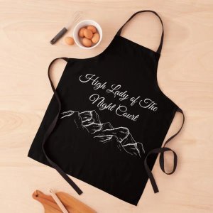 목걸이앞치마 Acopar 하이 레이디 오브 더 나이트 코트 Sarah J Maas Fandom (in black color) Apron Kitchen Apras For Women