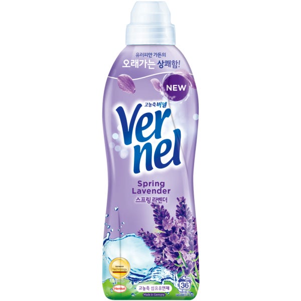 버넬 섬유유연제 스프링라벤더 본품 900ml 1개