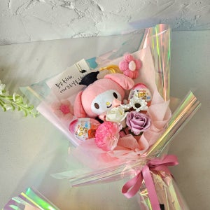 학사모 마이멜로디 산리오 킨더조이 꽃다발 유치원 어린이집 졸업식 입학식 발표회 여아용