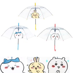 어린이 초등학생 초딩 유아 자동 투명 우산 먼작귀 치이카와