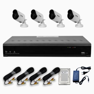 화인츠 500만화소 4채널 CCTV 자가설치 세트 패키지 실외 카메라4개 20m 1TB