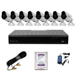 화인츠 500만화소 8채널 CCTV 자가설치 세트 패키지 카메라8개 20m케이블 3TB