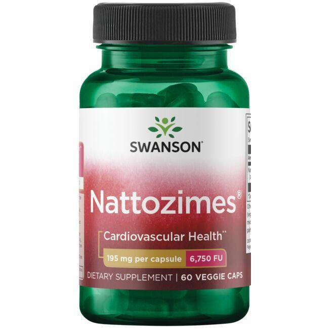 Swanson 스완슨 나토자임스 Nattozimes 195mg 식물성 캡슐 60정