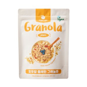 호두얌 수제 그래놀라 프로틴 단백질 통곡물 시리얼 500g