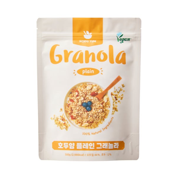 호두얌 수제 그래놀라 500g 프로틴 시리얼